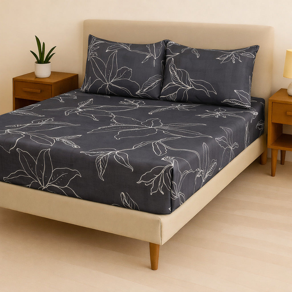 Jogo de Cama Casal Box 4 Peças Toque Macio – Micropercal Premium