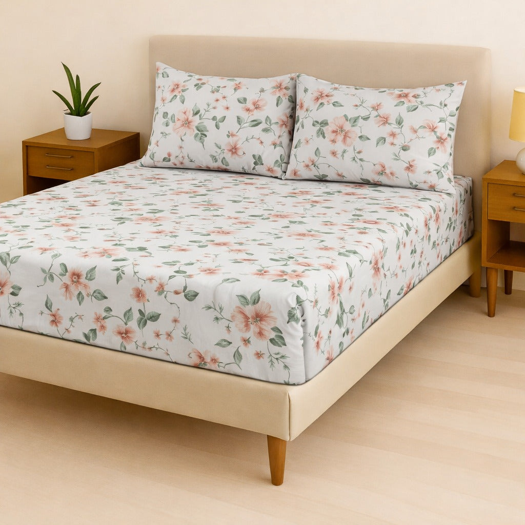 Jogo de Cama Casal Box 4 Peças Toque Macio – Micropercal Premium
