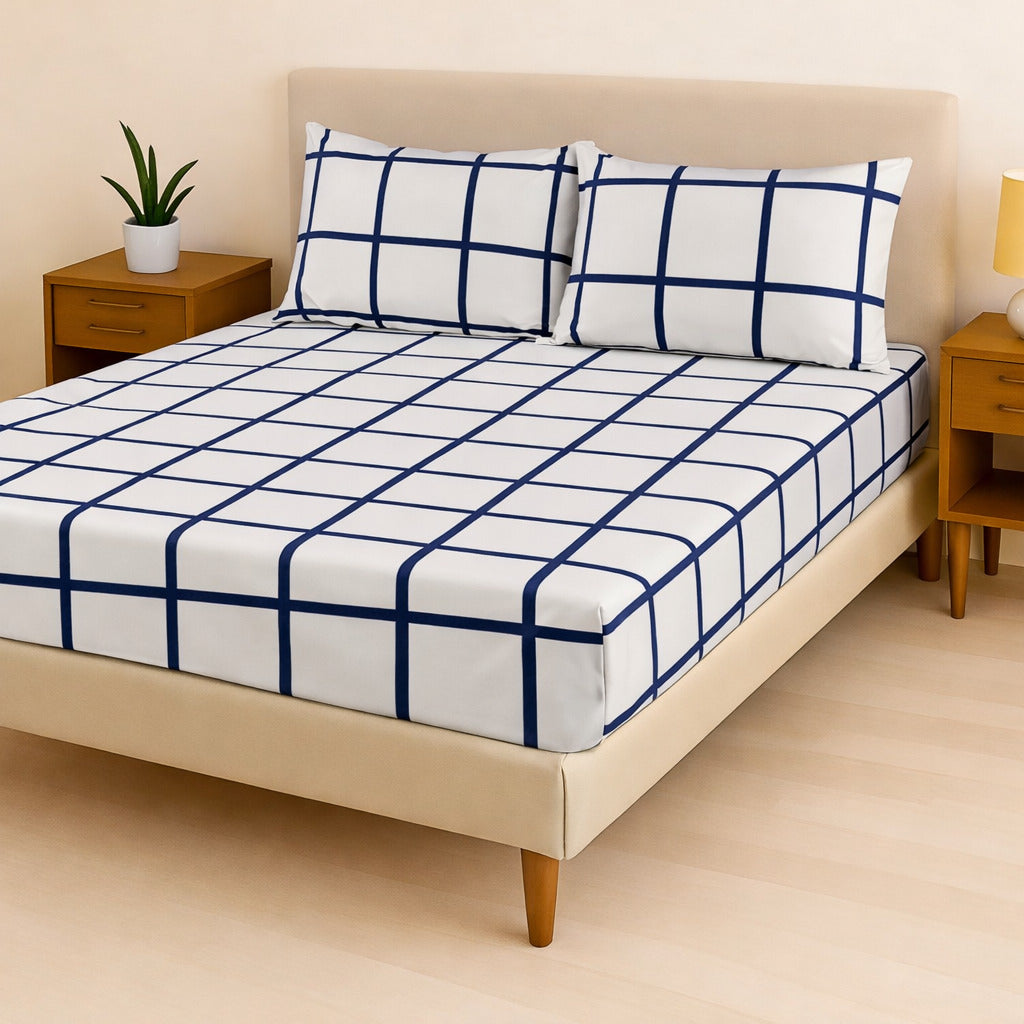 Jogo de Cama Casal Box 4 Peças Toque Macio – Micropercal Premium