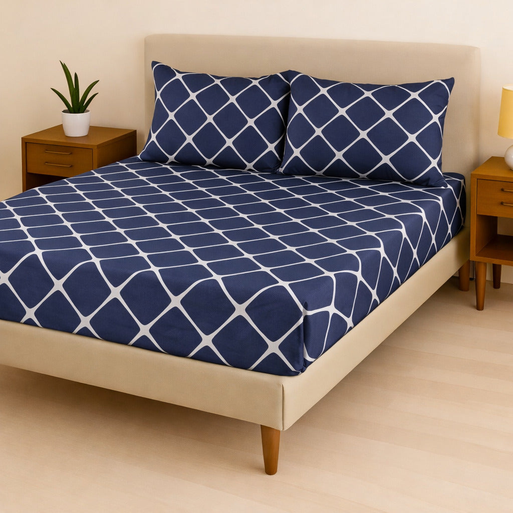 Jogo de Cama Casal Box 4 Peças Toque Macio – Micropercal Premium