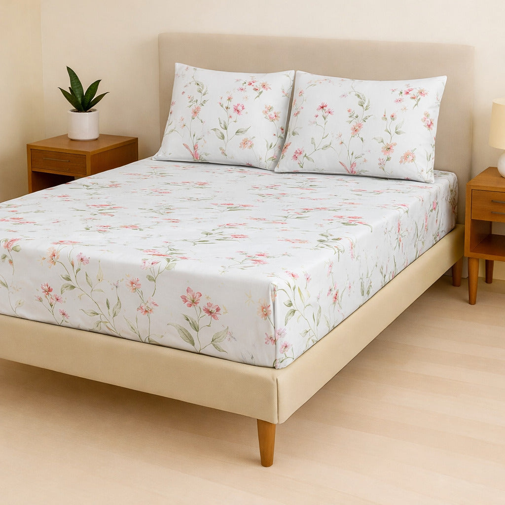 Jogo de Cama Casal Box 4 Peças Toque Macio – Micropercal Premium
