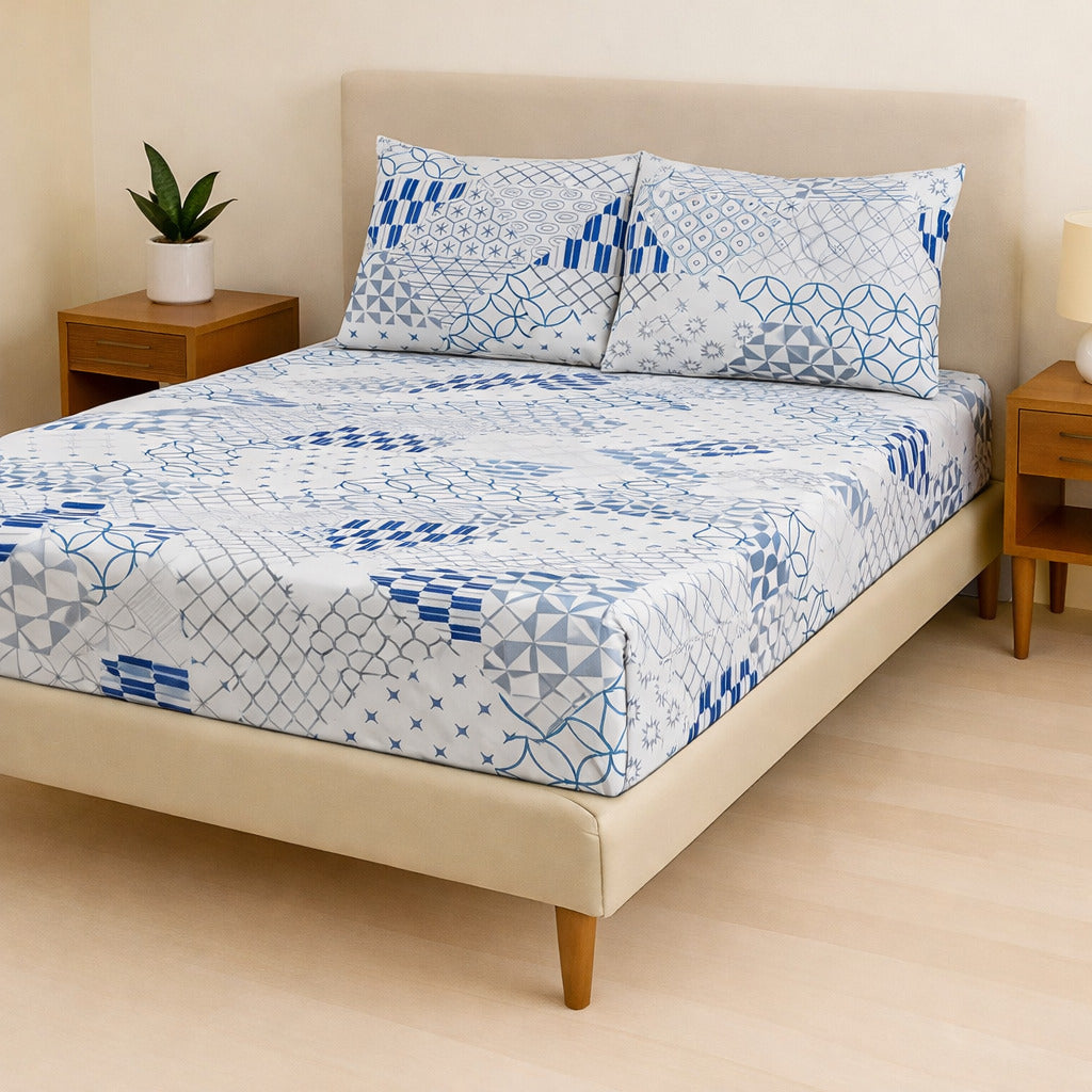 Jogo de Cama Casal Box 4 Peças Toque Macio – Micropercal Premium