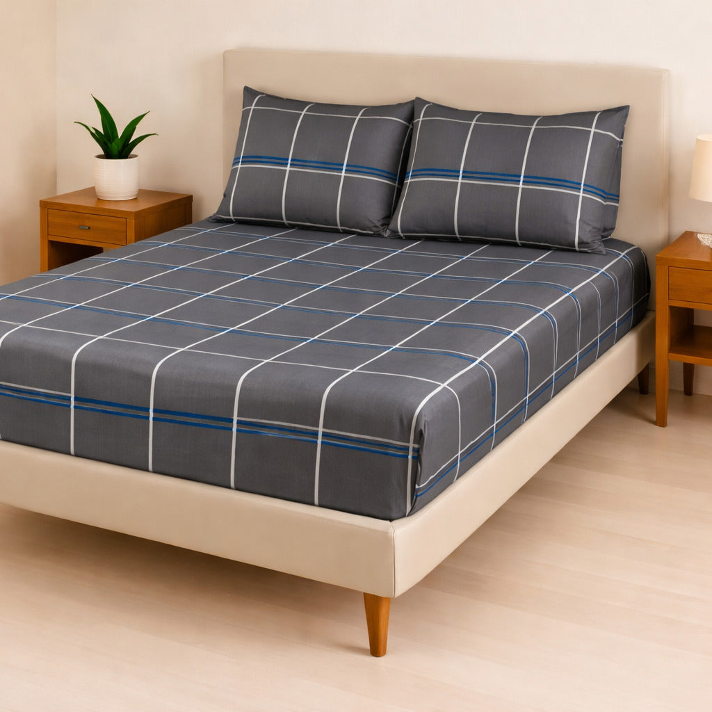 Jogo de Cama Casal Box 4 Peças Toque Macio – Micropercal Premium