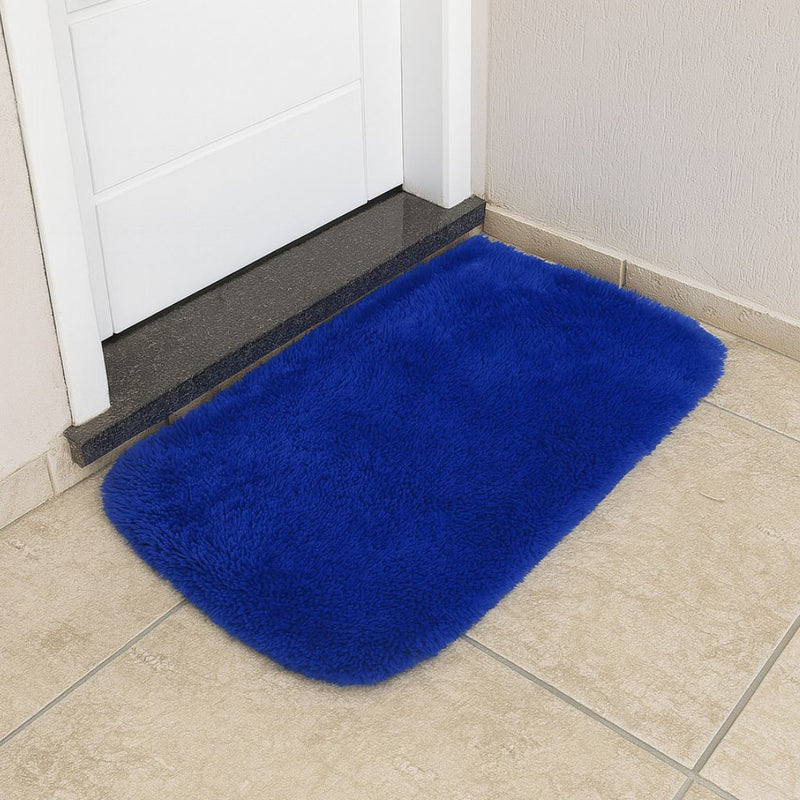 Tapete para Quarto Capacho Felpudo 60x40 – Antiderrapante, Macio e Antiácaro