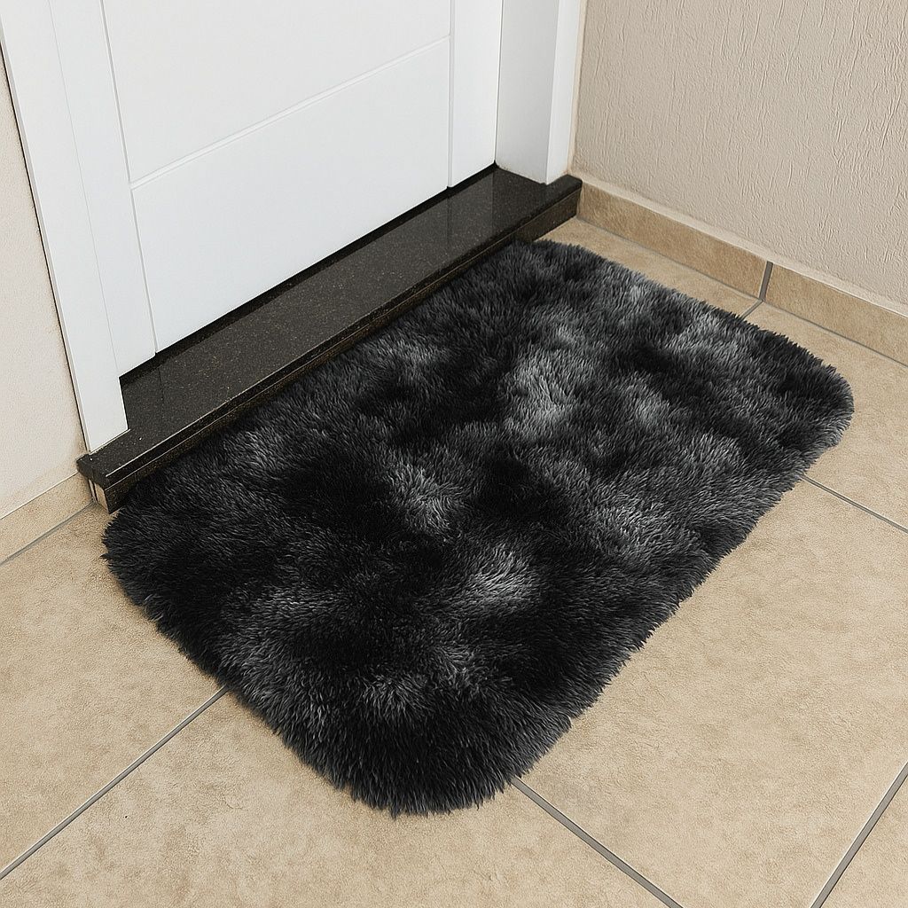 Tapete para Quarto Capacho Felpudo 60x40 – Antiderrapante, Macio e Antiácaro