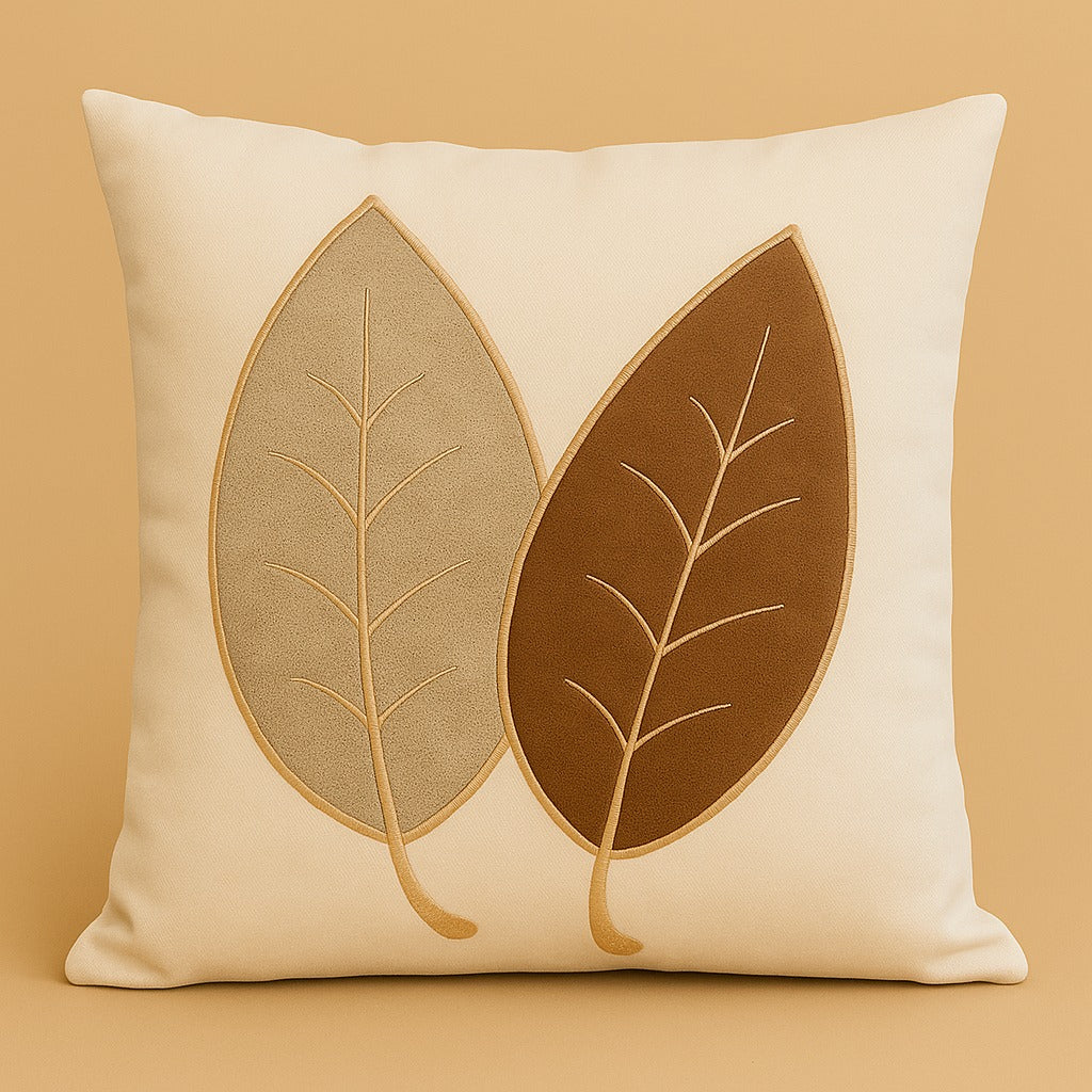 Kit 5 Almofadas para Sofá Decorativas 45x45 em Linho e Couro Sintético – Boho Terracota