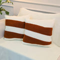 Kit Manta de Tricot Sofá Poltrona 150x100cm Decorativa de Alto Padrão com 2 Capas de Almofadas 45x45cm