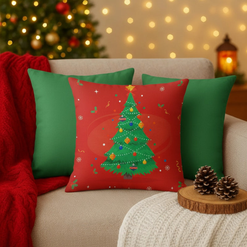 Kit 3 Capas Almofadas Decorativas Natal Papai Noel – Decoração de Natal Para Sala