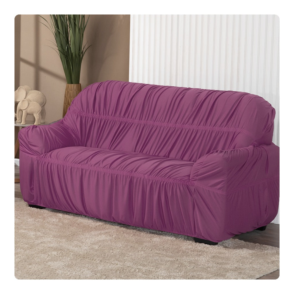 Capa De Sofá Elasticada Malha 3 Lugares Avulsa – Proteção, Conforto e Estilo para Sua Sala