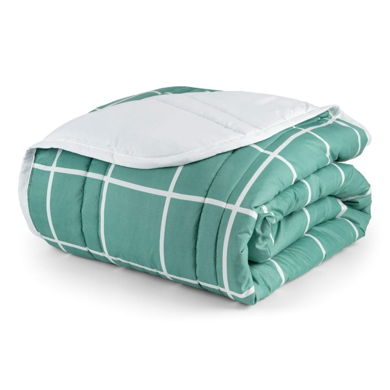 Edredom Dupla Face Casal/Queen Micropercal | Toque Macio e Conforto