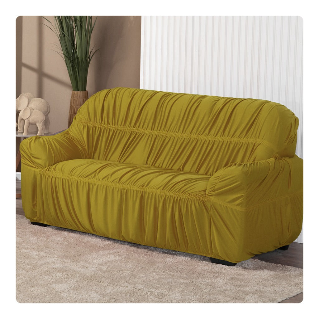 Capa De Sofá Elasticada Malha 3 Lugares Avulsa – Proteção, Conforto e Estilo para Sua Sala
