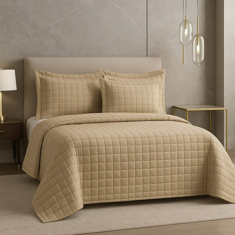 Cobre Leito 300 Fios Dupla Face com Porta Travesseiro – Casal, Queen e King