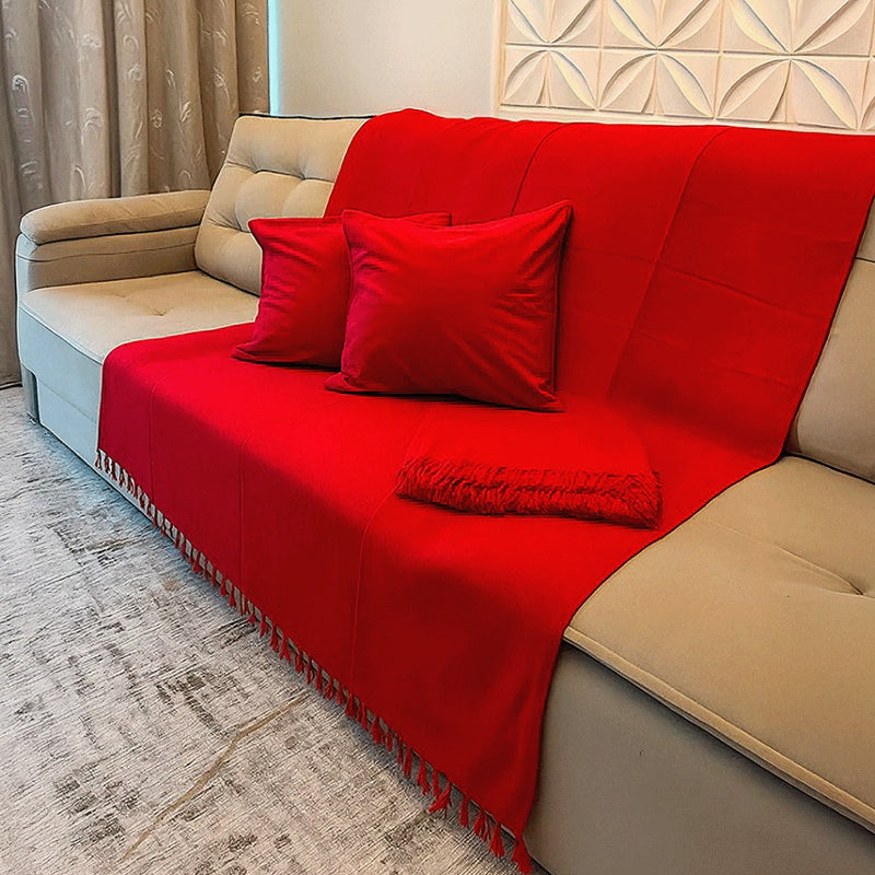 Kit 2 Mantas para Sofá 210x120 Natal – Manta Natalina de Sofá 100% Algodão