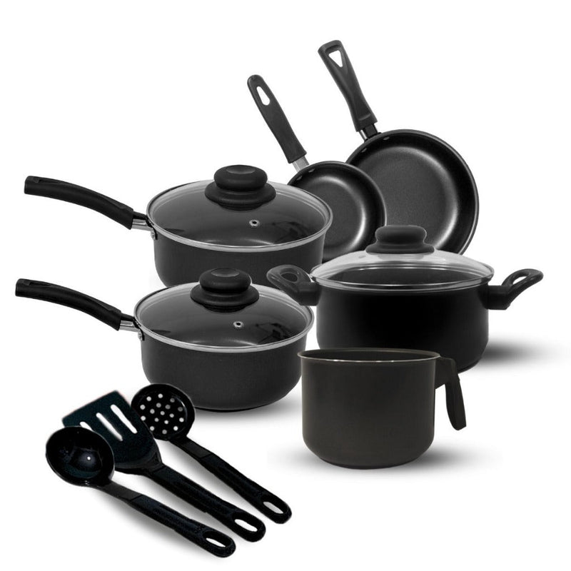 Jogo de Panela Inox Antiaderente 9 Pçs - Cazinha - Jogo de Panela Inox Antiaderente 9 Pçs